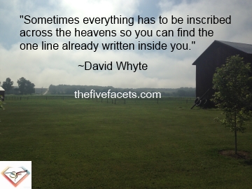 Annah Elizabeth’s Barn with Whyte Quote About One Line Written Inside You
